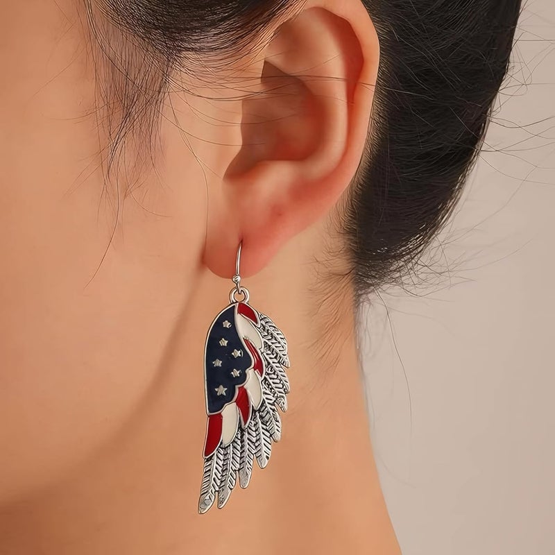 ecozran Halloween, Christmas, 4th of July Patriotic Earrings, Holiday Earrings Independence Day Stud Dangle Drop Earrings Hook Fashion Jewelry Gift for Women - Image 4